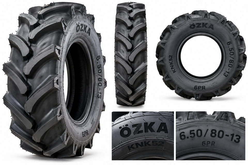 Özka 6.50/80-13 Patpat Çapa Lastiği 6 Kat 13 Jant