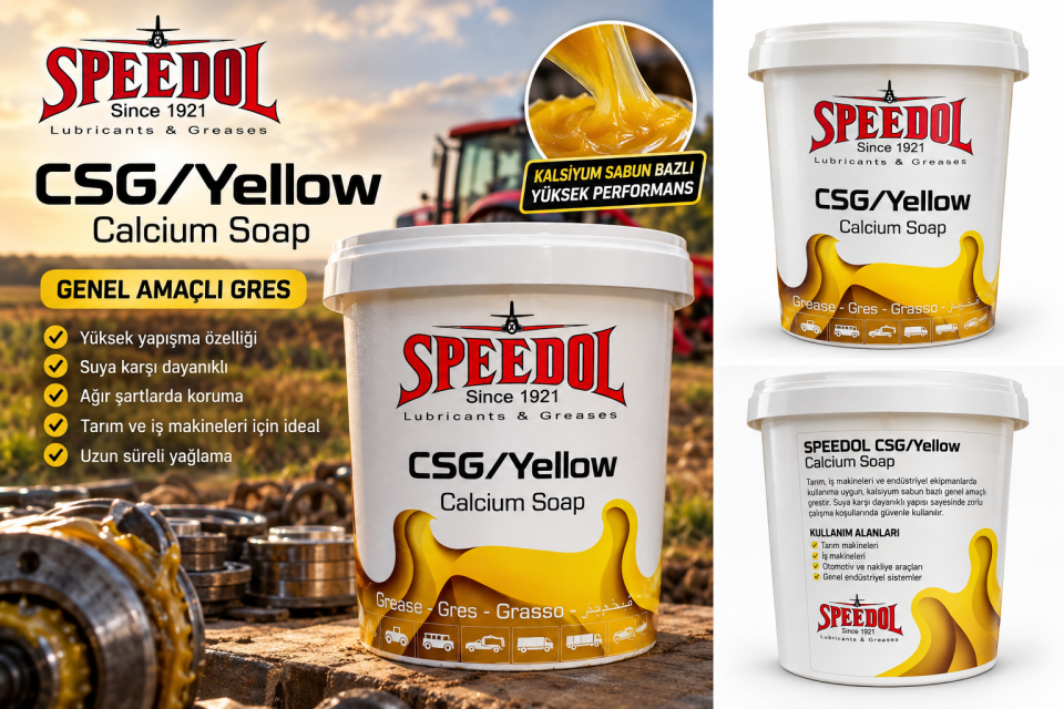 Speedol CSG Yellow 900 Gram Sarı Gres Yağı