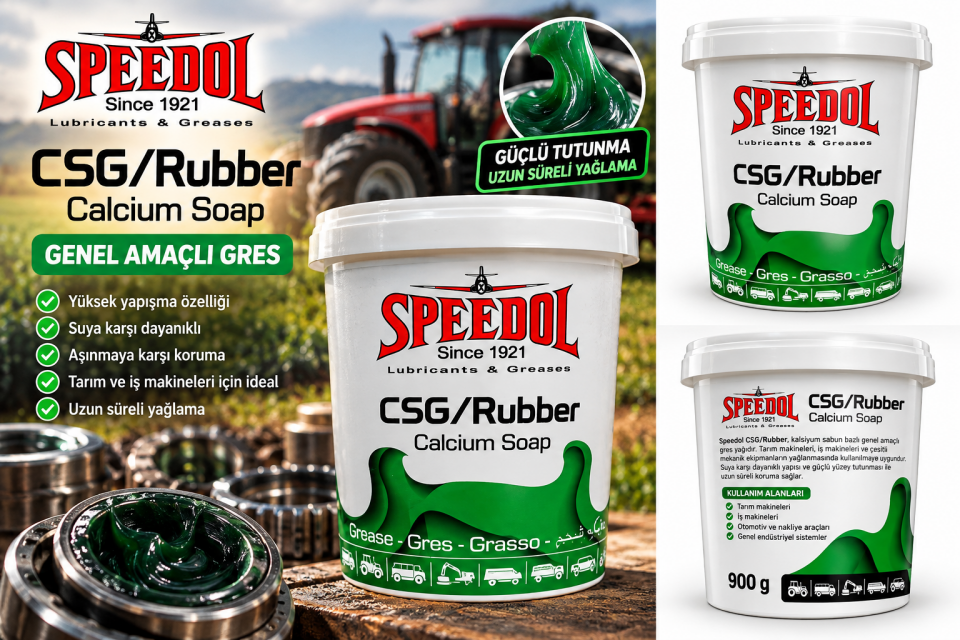 Speedol CSG Rubber 900 Gram Yeşil Gres Yağı