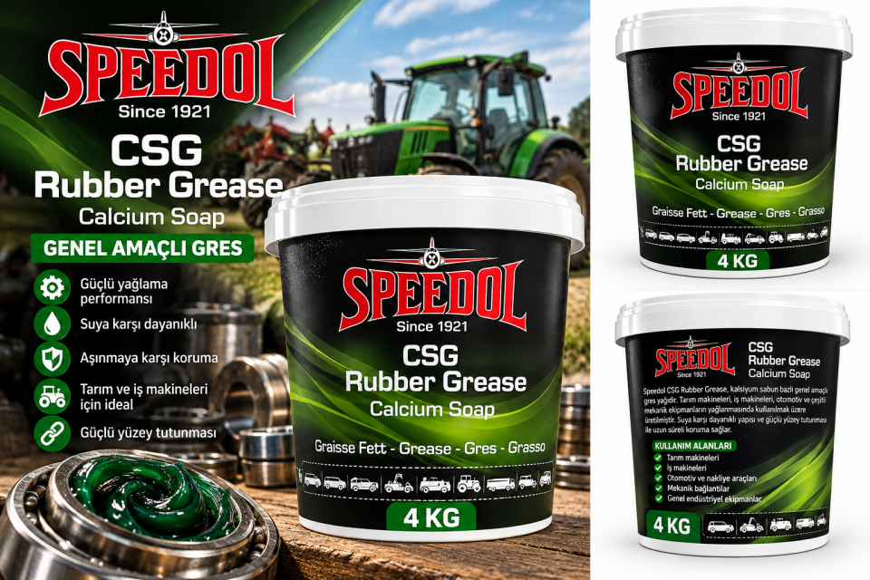 Speedol CSG Rubber Grease 4 KG Yeşil Gres Yağı