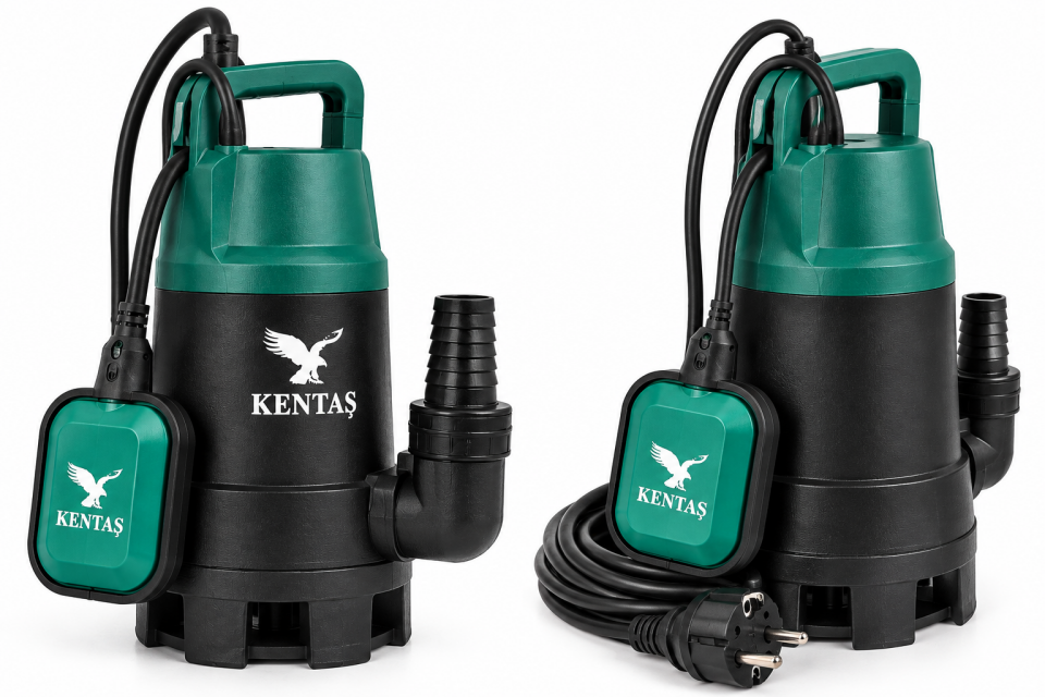 KENTAŞ CSP750C-15 750W Plastik Gövdeli Dalgıç Su Pompası – 14.000 Litre/Saat – 8 Metre