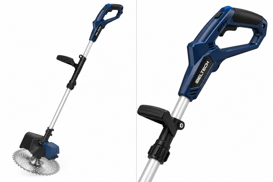 İbeltech YPT-GC01 40 cm Akülü Çim Biçme Makinesi – 21V Li-ion