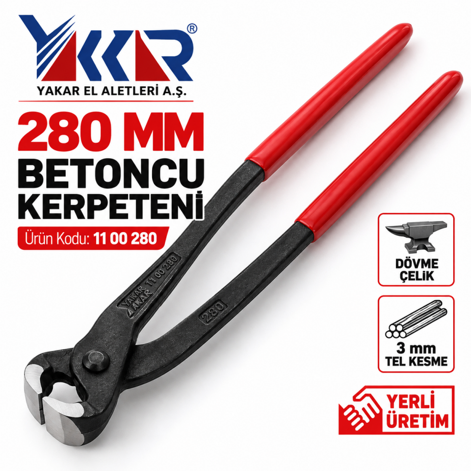 Yakar 280 mm Betoncu Kerpeteni – 28 cm