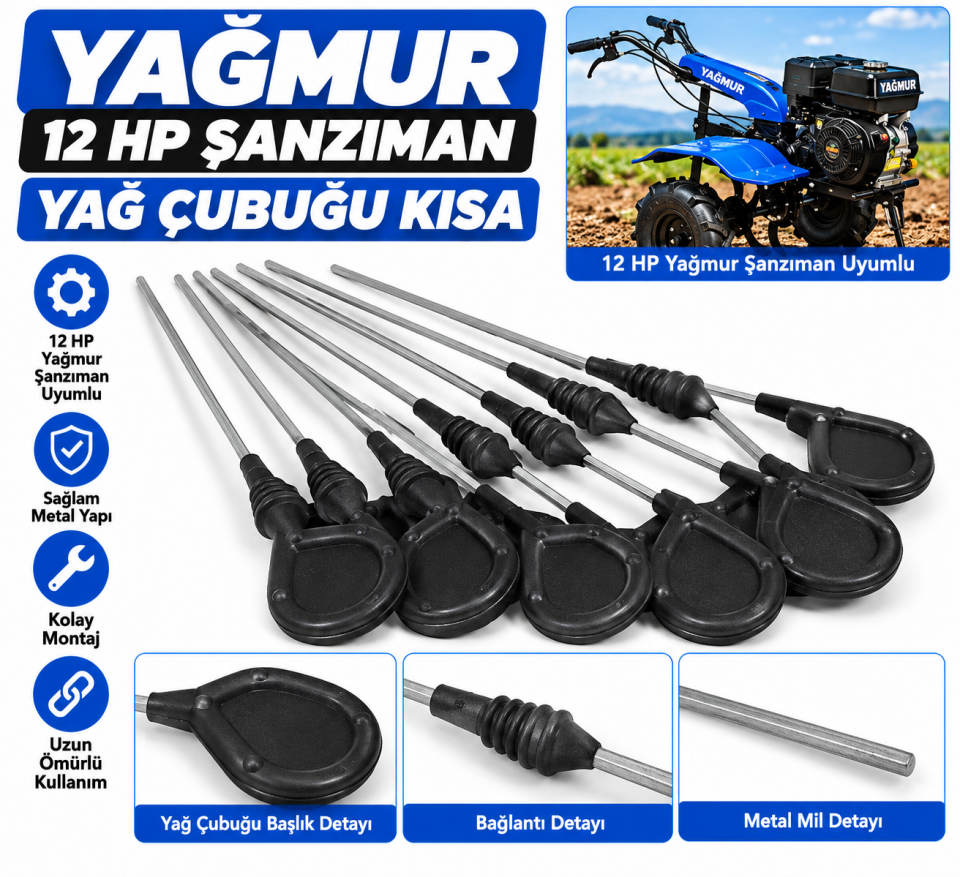 Yağmur 510 Yağ Çubuğu Kısa Motor Yağ Seviye Çubuğu