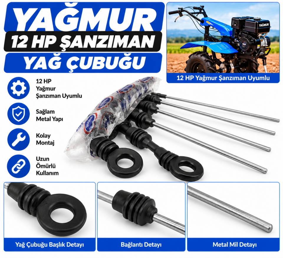 Yağmur 12 HP Şanzıman Yağ Çubuğu