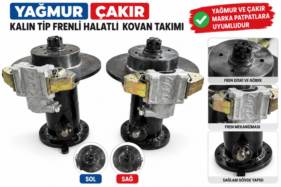 Yağmur Çakır Kalın Tip Frenli Halatlı Kovan Takımı